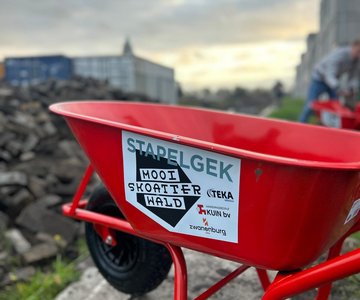 In het Heerenveense Skoatterwâld zijn ze stapelgek geworden